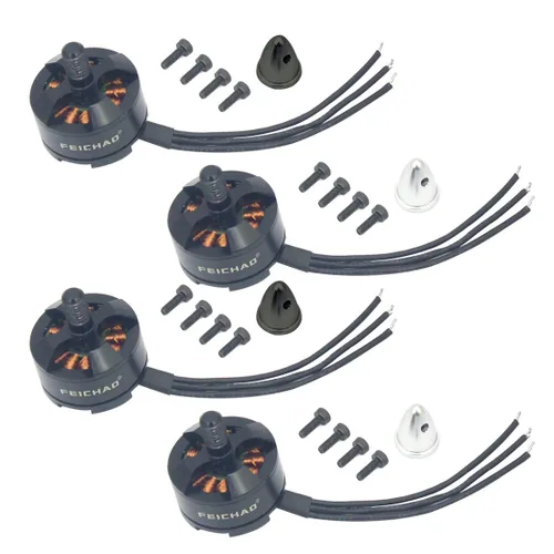 4 unidades/1 pieza 2204 2300KV motor sin escobillas CCW CW para bricolaje Mini Multirotor Quadcopter 210 250 270 Robotcat Racing Drone (2 piezas CW
