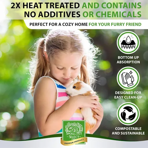 Miniatura 2 de Small Pet Select - Ropa de cama de mazorca de maíz 100% natural para mascotas, caja de arena para animales pequeños y pájaros, segura para hámsters