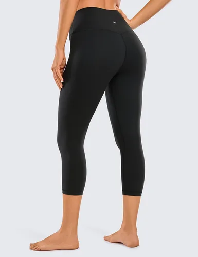 Miniatura 2 de CRZ YOGA Leggings capri de entrenamiento para mujer de 17 pulgadas, 21 pulgadas, 23 pulgadas, pantalones de yoga de cintura alta con control