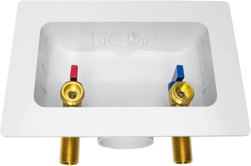 Caja de salida para lavadora, conexión de entrada de rosca macho de 1/2 pulgada (Sweat MIP), conexión de rosca macho MHT de 3/4 pulgadas, caja PEX