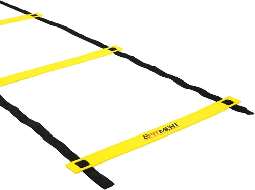 Miniatura 2 de EFITMENT Escalera de velocidad, escalera de agilidad, equipo de entrenamiento de velocidad con bolsa de transporte, 11 peldaños y 13.5 pies