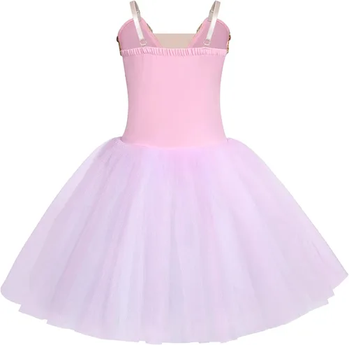 Miniatura 2 de AFAVOM Toddler Ballet Leotard for Girls Camisole Skirt Leotard Swan Lake Ballet Dance Dress with Accessories for Performance