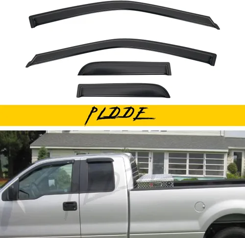 Miniatura 61 de Protectores de lluvia compatibles con modelos Trailblazer/GMC Envoy 2002-2009 para 5 pasajeros, visera de ventana lateral, deflector de viento