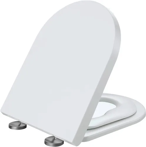Miniatura 5 de WinZo UF110 - Asiento de inodoro alargado en forma de U con asiento de entrenamiento para ir al baño 2 en 1 para la familia, adultos y niños, cierre
