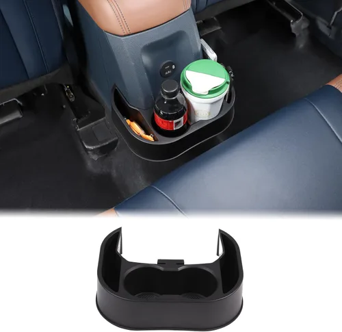 Miniatura 8 de Bandeja organizadora expansora para portavasos trasero de automóvil compatible con Ford Maverick 2022-2026, soporte de doble taza trasero