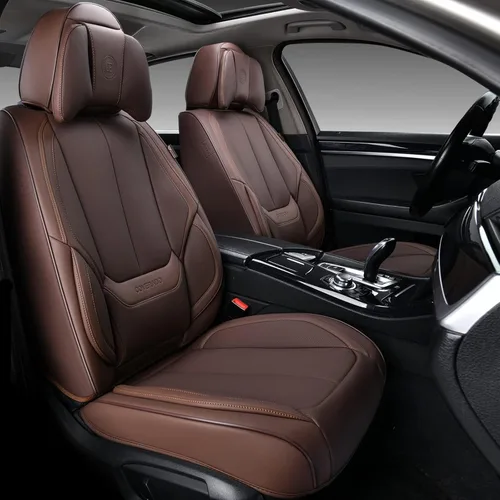 Miniatura 58 de Coverado Juego completo de fundas de asiento de automóvil, fundas de asiento para automóviles, fundas de asiento de coche beige para asientos