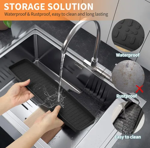 Miniatura 5 de Estante magnético de silicona para estufa de 30 pulgadas, estante de cocina sobre la estufa, estante de especias para apartamento, artículos