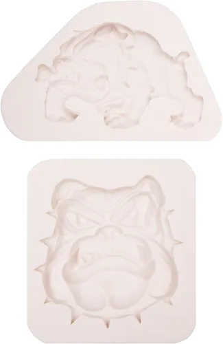 Miniatura 7 de Moldes de silicona para fondant de bulldog francés, 2 piezas, moldes epoxi hechos a mano para decoración de pasteles, chocolate, caramelo, goma