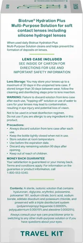 Miniatura 5 de Biotrue Solución de lentes de contacto, solución multiusos para lentes de contacto suaves, estuche de lente incluida, tamaño de viaje de 2 onzas
