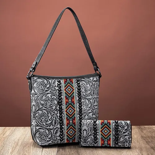 Miniatura 2 de Montana West Bolso de mano occidental para mujer, bolso de hombro oculto con cartera