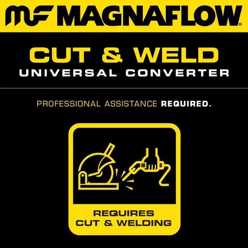 Miniatura 3 de MagnaFlow 447106 - Convertidor catalítico grande de acero inoxidable CA legal de ajuste universal