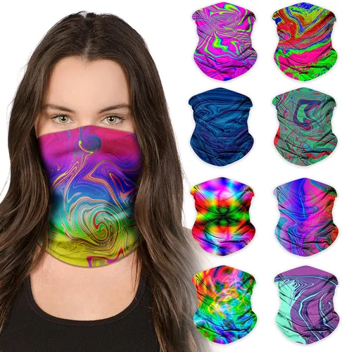 SoJourner Bags Bandana para el cuello (9 unidades) Cubrebocas de cuello Gators para hombres y mujeres, máscaras de cuello en I