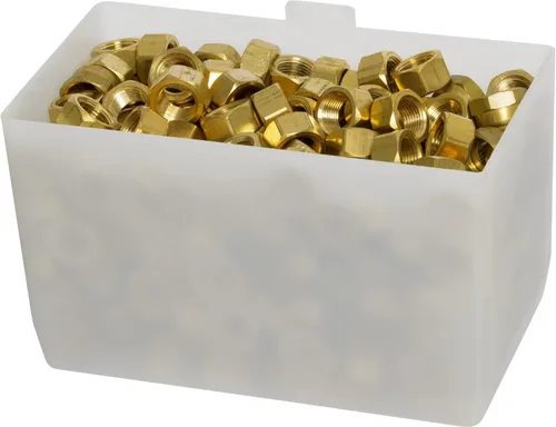 Miniatura 4 de Akro-Mils 30102 - Contenedor de plástico para clasificar piezas pequeñas en estantes (2-3/4 x 5 x 3 pulgadas), color blanco, caja de 24