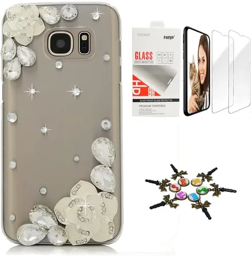 Miniatura 16 de Funda para Galaxy Note 8, elegante, hecha a mano en 3D [serie brillante], diseño de lazo grande compatible con Samsung Galaxy Note 8 con protector