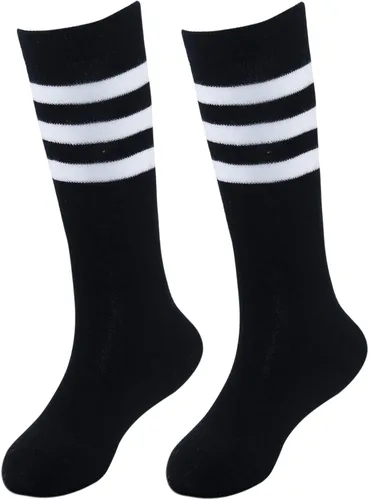Miniatura 2 de Bestjybt Calcetines de fútbol para niños, calcetines de fútbol hasta la rodilla, calcetines de tubo para niños de 3 a 5 años