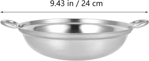 Miniatura 5 de GANAZONO 2 piezas de acero inoxidable -derramar olla caliente cocina cocina segura mango diseño fácil de limpiar para uso doméstico