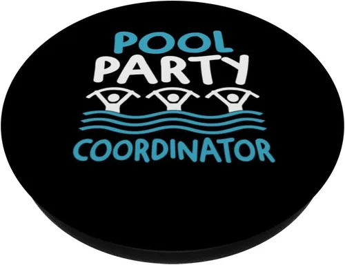 Miniatura 2 de Aqua Aerobics Fitness Funny Water Aerobics Instructor PopSockets MagSafe PopGrip para iPhone