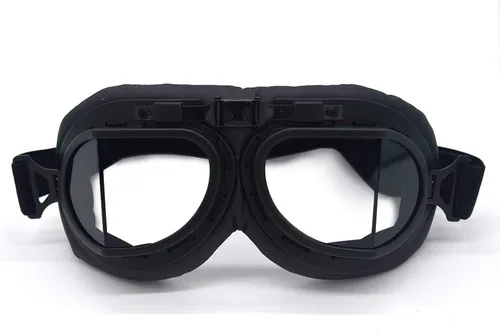 Miniatura 7 de Gafas Vintage para Motocicleta Antivaho y Antiimpacto Protección UV Gafas de Aviador Piloto, Adulto Carreras Voladores Equitación Arena y Polvo