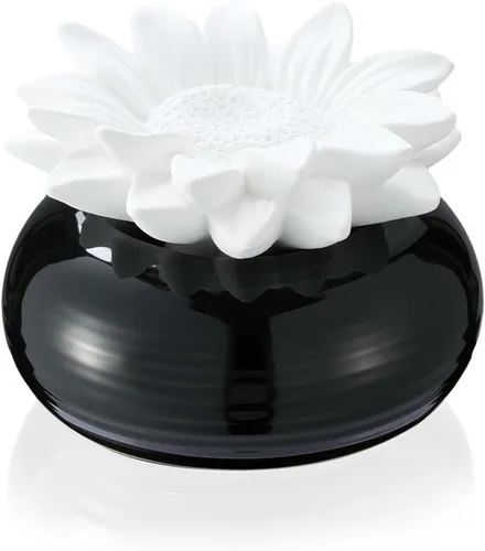 Miniatura 14 de Honeydak 1 pieza Difusor de cerámica de flores hecho a mano, difusor de aceite esencial pasivo de porcelana blanca con base, decoración decorativa
