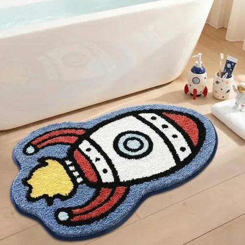Miniatura 16 de Brush Your Teeth - Tapetes de baño de 17 x 24 pulgadas, suaves, absorbentes y antideslizantes, lavables a máquina con diseños de letras coloridas
