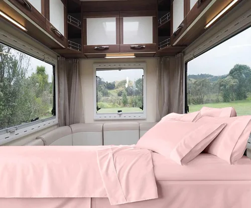 Miniatura 29 de RV-Sheets - Juego de sábanas estrechas de 29.9 x 78.3 in, 600 hilos, 100% egipcias, autocaravanas, caravanas, caravanas, barcos, suaves, de lujo