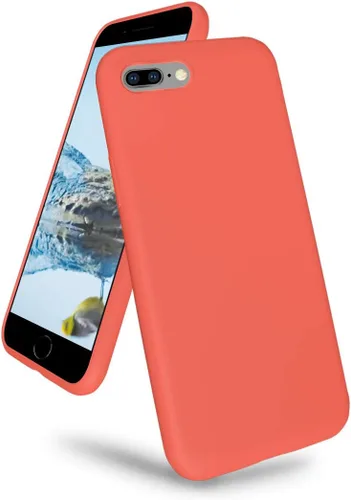Miniatura 13 de Funda compatible con iPhone 8 Plus/7 Plus (5.5 pulgadas), [protección contra caídas] [arañazos] de silicona líquida a prueba de golpes, antihuellas