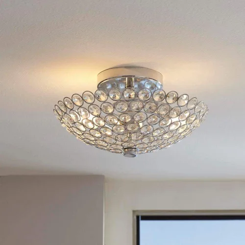 Miniatura 2 de Home Decorators Barclay - Soporte empotrado de 2 luces cromado y cristal