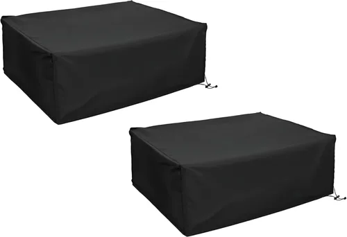 Cubierta antipolvo para tocadiscos (paquete de 2), cubierta para tocadiscos, adecuada para la mayoría de los modelos de tocadiscos Negro