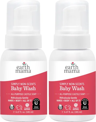 Miniatura 17 de Earth Mama Simply Non-Scents - Jabón de manos espumoso para bebés, gel de baño multiusos sin fragancia para pieles sensibles, jabón de castilla