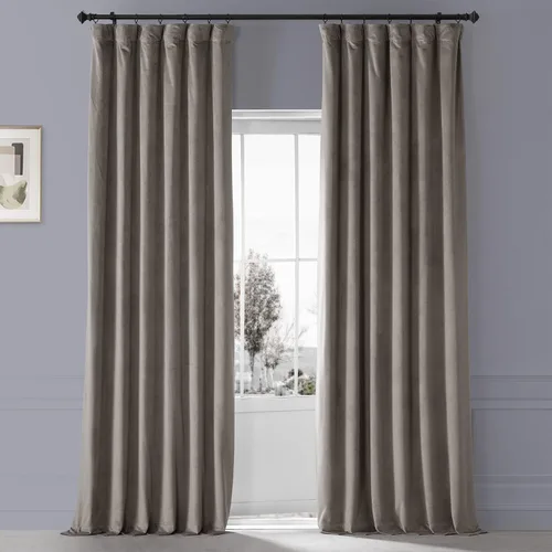 Miniatura 16 de HPD Half Price Drapes Signature - Cortinas opacas de terciopelo extra anchas para dormitorio (1 panel), 100 pulgadas de ancho x 84 pulgadas de Verde