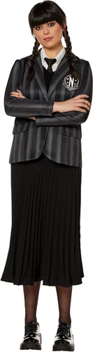 Spirit Halloween Wednesday - Chaqueta Nevermore para adultos Con licencia oficial La familia Addams