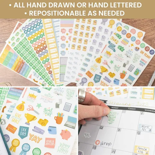 Miniatura 6 de bloom daily planners Calcomanías de planificador de presupuesto para finanzas personales, presupuestos, dinero, facturas, deudas y gastos