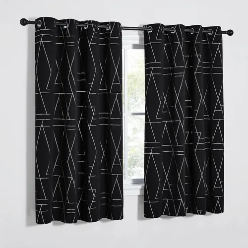 Miniatura 14 de NICETOWN Paneles de Cortinas Opacas para Dormitorio - Tratamiento de Ventanas con Aislamiento Térmico, Ojales Sólidos, Cortinas Opacas con Diseño