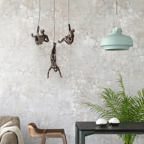 Miniatura 5 de GUTE Juego de 3 esculturas artísticas de pared para hombres y hombres que escalan (juego de 3) – Regalo perfecto para decoración del hogar, arte