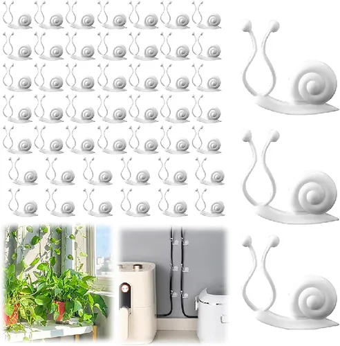Miniatura 10 de Clips de pared para escalada de plantas, clips de soporte para plantas 2025, clips de jardín reutilizables, clips de soporte para plantas