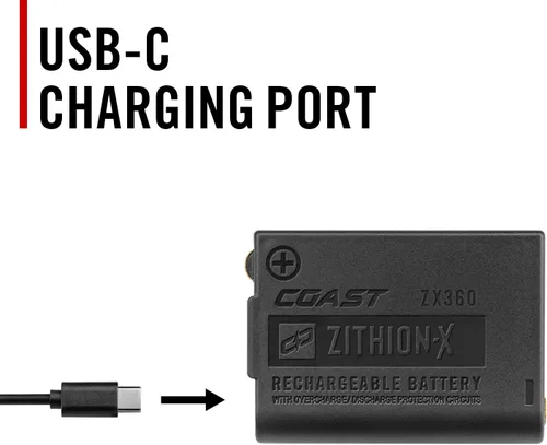 Miniatura 3 de Coast ZX360 Lithium-Ion Rechargeable Battery with Battery Charge Indicator and Overcharge Protection, USB-C ***ONLY Compatible FLX25R and FLX27R