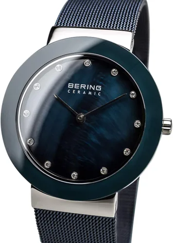 Miniatura 2 de BERING Women Analog Quartz Ceramic Collection Watch with Stainless Steel Strap & Sapphire Crystal 11435-XXX_1