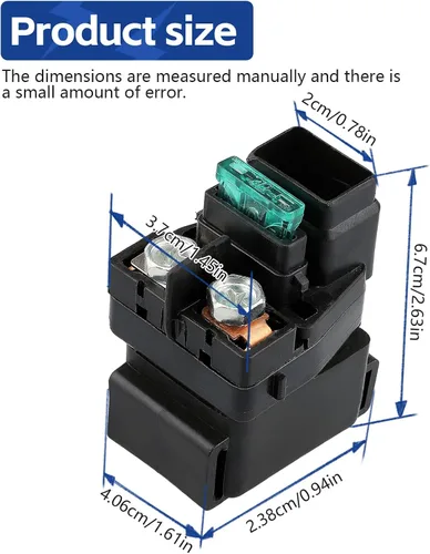 Miniatura 4 de Relé solenoide de arranque para Arctic cat 500 400 375 454 1998-2005 ATV Suzuki GSXR 1000 2001-2004 GSXR 750 600 1996-2000 DR650SE 1996-2016 Bandit