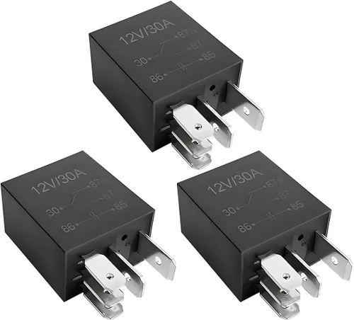 Miniatura 9 de Relé de Coche de 4 Pines 12V 30A, Relé de Arranque Impermeable Multiusos para Motor, Accesorios de Repuesto Eléctricos Automotrices Estándar