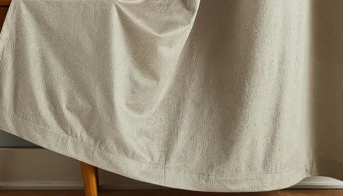 Miniatura 6 de Warm Home Designs Cortinas de terciopelo beige suave con diseño de damasco en relieve de 84 pulgadas de largo. Cortinas opacas de terciopelo