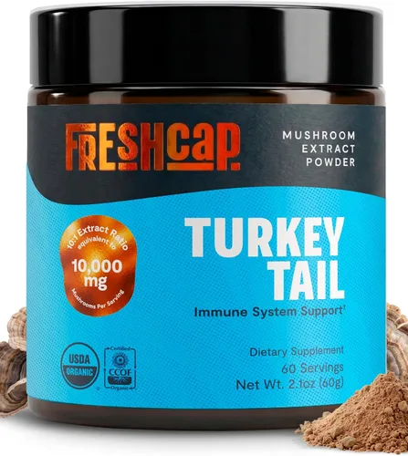 Miniatura 12 de FreshCap Mushrooms Suplemento de melena de leones en polvo, 14,000 mg, extracto de melena de león, suplemento de hongos para concentración