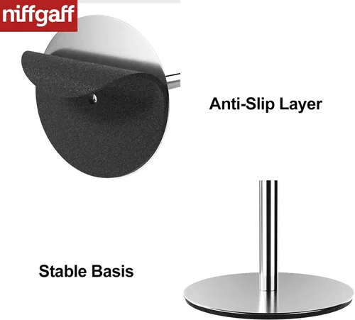 Miniatura 5 de Soporte y dispensador de papel higiénico para 4 rollos de repuesto, estante de almacenamiento de rollos de papel higiénico de acero inoxidable Plata