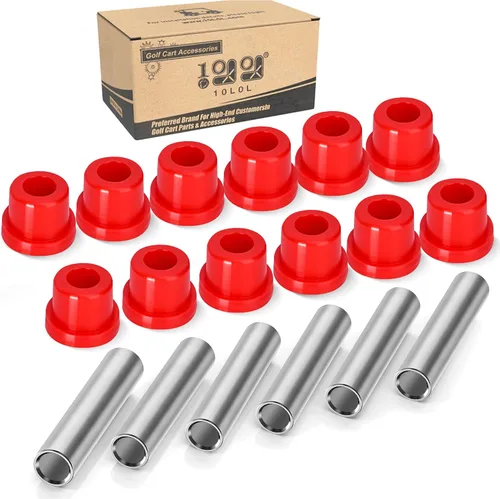 Miniatura 9 de 10L0L Kit de bujes de resorte para carrito de golf, manguito de buje de grilletes traseros para EZGO TXT/Medalist (1994 en adelante) y Club Car DS