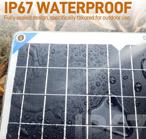 Miniatura 4 de SUNAPEX Cargador de batería solar de 5 vatios para coche, 12 voltios, impermeable, alimentado por energía solar, cargador y mantenedor, cargador