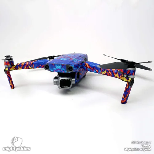 Miniatura 2 de MightySkins Skin compatible con DJI Mavic 2 Pro o Zoom - Borgoña sólido Funda protectora de vinilo duradera y única Fácil de aplicar, quitar