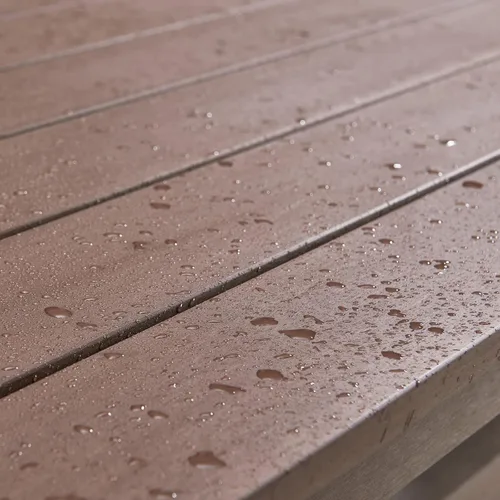 Miniatura 6 de Psilvam Sillas de comedor para patio, silla de patio de madera de polietileno para exteriores, resistente a la intemperie, que nunca se oxida