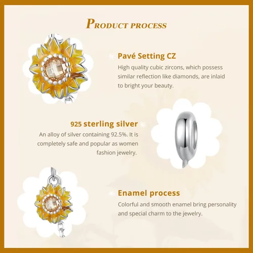 Miniatura 4 de NINGAN Heart Series Beaded Love Pendant 925 Sterling Silver Wrapped Love Crown Castle Angel Charm Fit Women's Bracelet Necklace Valentine's Day