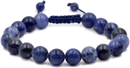 Miniatura 27 de AD Beads - Pulseras de gemas naturales de 0.39 pulgadas, cristales de sanación, macramé ajustable de 7 a 9 pulgadas