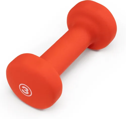 Marcy Colored Neoprene Dumbbell (Sold in Singles or Set) Hand Weights, Exercise Free Weights for Home Gym C. Fresa - 3lb - Individual
