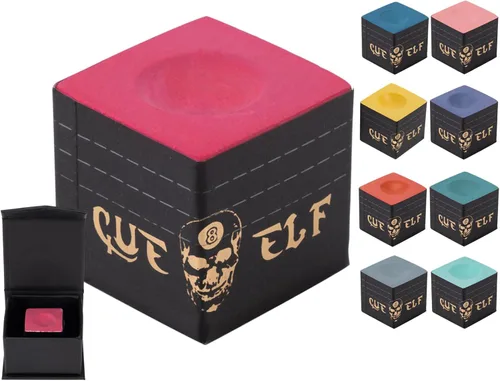 Miniatura 11 de CUEELF Palo de Billar con Tiza de Cubo Tecnología de Tiza para Taco de Billar Profesional de Baja Defleción, Duradero, Reduce Errores - 1 unidad
